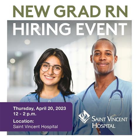 Saint Vincent April New Grad RN Hiring Event | Tenet Healthcare