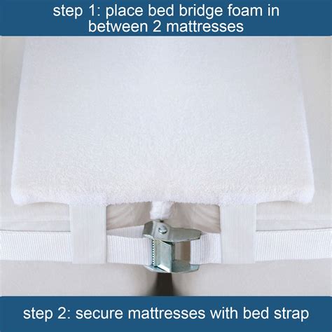 Bed Bridge Twin to King Converter Kit, Twin Bed Connector with Extra ...