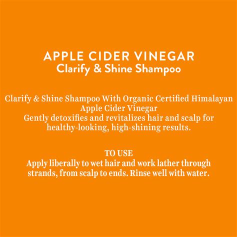 Apple Cider Vinegar Clarify & Shine Shampoo 300 ml