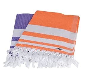 Supreme Turkish Cotton Bath Towel (2.5 x 5 ft) -2 Pieces Combo : Amazon ...