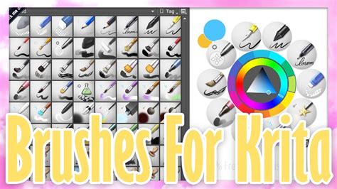 ♥Как Скачать И Установить Дополнительные Кисти В Krita !♥ - YouTube