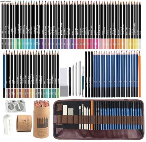 Corslet 105 Pc Sketching Kit for Artists | Premium Pencil Set with 72 ...