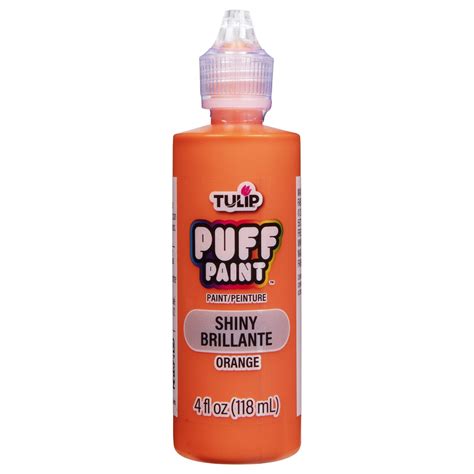 Tulip Puff Paint Shiny Orange 4 fl. oz. – Tulip Color Crafts