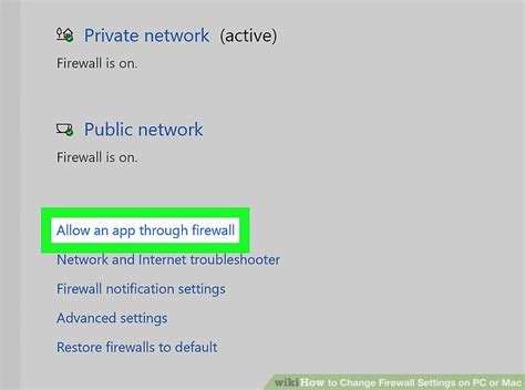Firewall Settings On My Computer 的图像结果