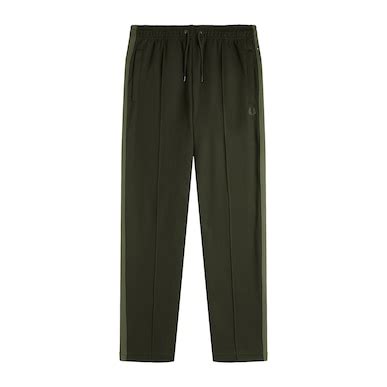 Buy Men Green Regular Fit Tape Detail Track Pants Online at The ...