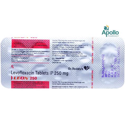 Leon 250 Tablet 10's Price, Uses, Side Effects, Composition - Apollo ...