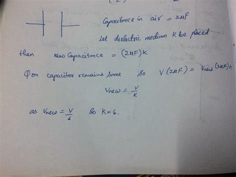 The capacitance of a parallel plate capacitor in Air is 2 micro farad ...