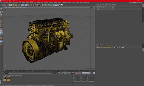 Used Dirty Tractor Diesel Engine 3D | 3D Molier International