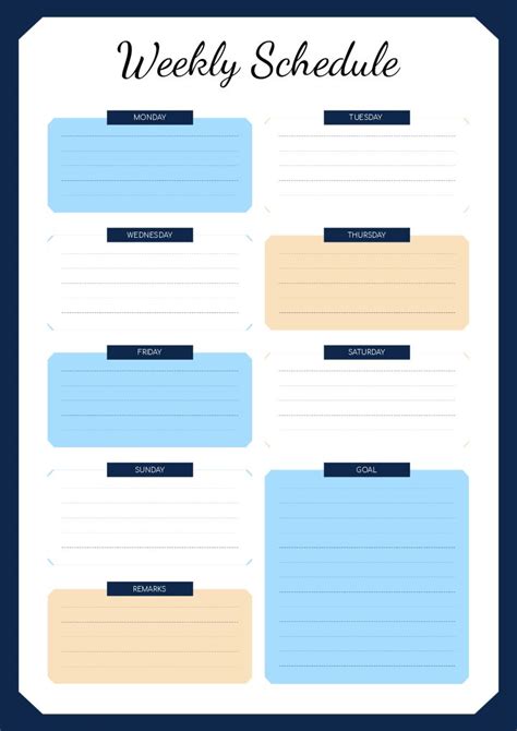 Image result for Creating a Weekly Schedule