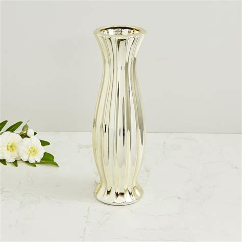 Buy Bentley Embossed Curved Vase from Home Centre at just INR 599.0