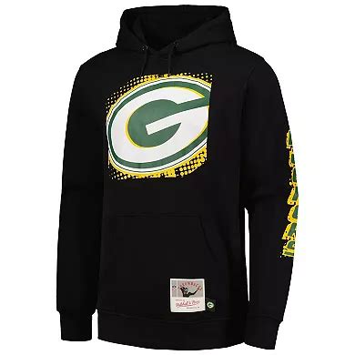 Men's Mitchell & Ness Black Green Bay Packers Gridiron Classics Big ...