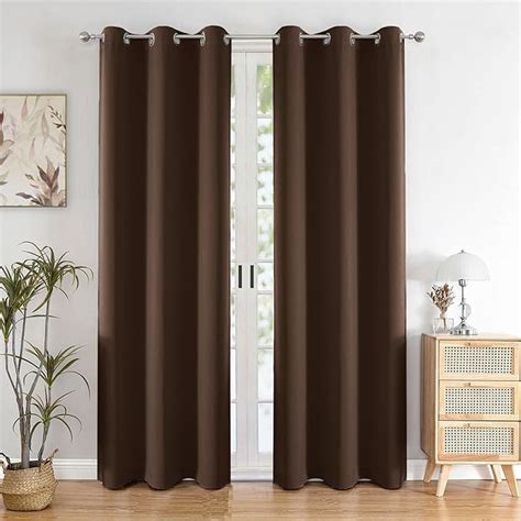 Buy HOMEMONDE Solid Blackout Curtains 7 Feet for Door Set of 2 - Faux ...