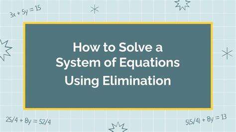 Image result for Solve Using Elimination