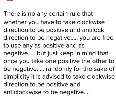 How do you assign the sign of clockwise and anticlockwise moment of ...