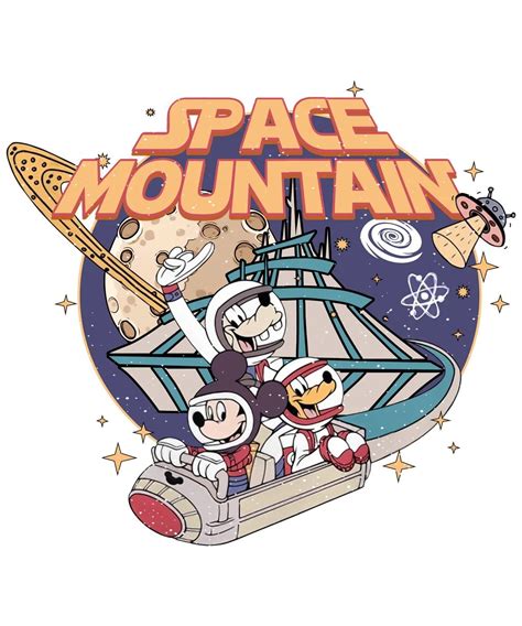 Disney Space Mountain Mickey Design | DTF Dallas | Space mountain, Film ...