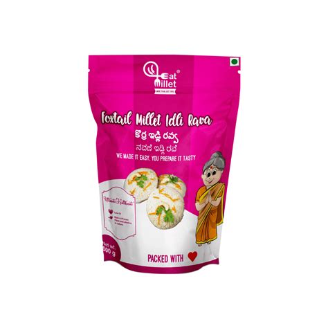 Foxtail Millet Idli Rava 500 Gms | Gluten Free | 100% Naturally Organic ...