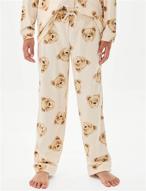 Buy Velour Spencer Bear™ Pyjamas (1-16 Yrs) at Marks & Spencer