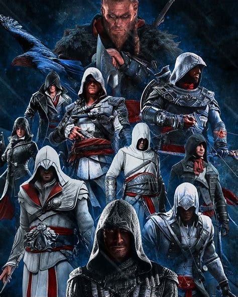 Download Iconic Assassin's Creed Characters in an Epic Pose Wallpaper ...