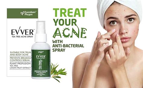 Buy Essentium Phygen Evver Tea Tree Acne Spray 50ml Breakout Prevention ...