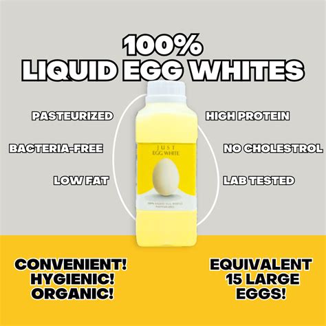 Justeggwhitesmy 100% Pure Pasteurized Liquid Egg Whites 500ML Natural ...