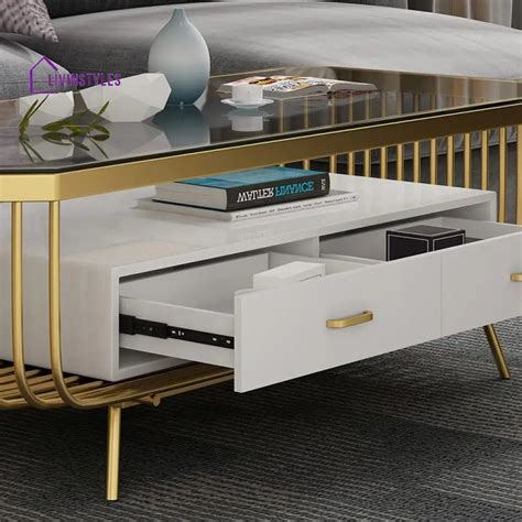 Pratiksha Rectangular Centre Table For Living Room – LivIn Styles