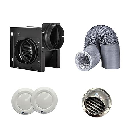 Astberg Kitchen Fan(AHT 15-34 (150mm/6) 2 DIFFUSER 6", 1 COWL 6", 1 ...