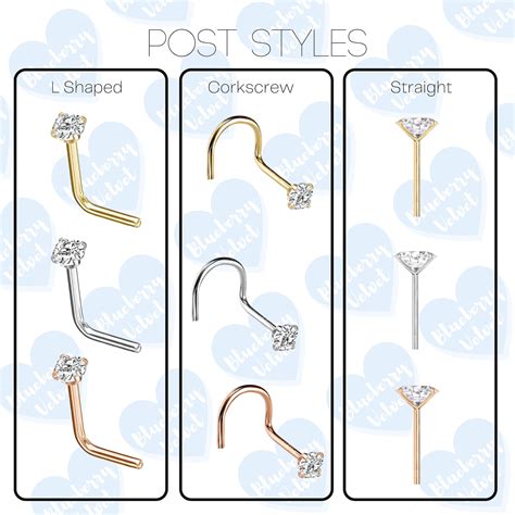 22g 20g 18g TINY Nose Stud 1mm Sterling Silver Nose Stud Nose | Etsy