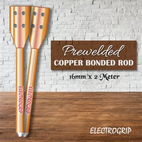 Copper Bonded Grounding Rods - Electrogrip 2 Meter 250 Micron Prewelded ...