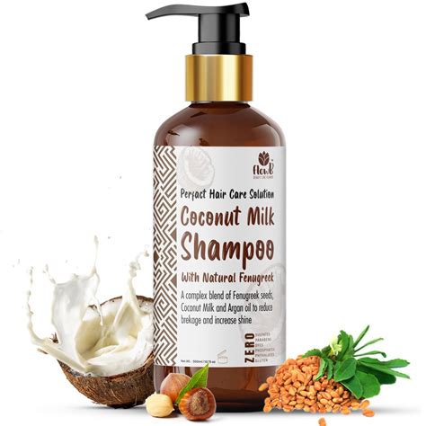 Buy FlowB Natural Coconut Milk Shampoo for All Hair Type | Blend with ...