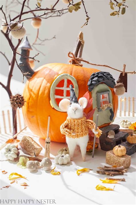 Pumpkin Fairy House - Happy Happy Nester