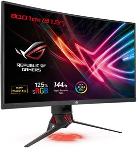 ASUS 80.01 cm (32 inch) Curved WQHD LED Backlit VA Panel Gaming Monitor ...