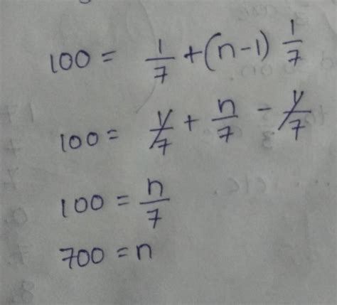 1/7,2/7,3/7 at what position 100 become a term of this sequence ...