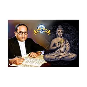 Dharvika Innovations ® Ambedkar Buddha Sparkle Coated Self Adhesive ...