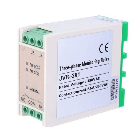 Buy 380VAC 50 / 60HZ Three-Phase Power Relay, Voltage Monitoring Relay ...
