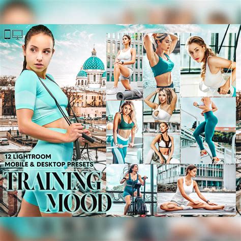 12 Training Mood Lightroom Presets, Fitness Mobile Preset, Fit Sports ...