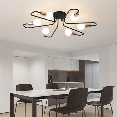 Buy Modern Sputnik Chandeliers, 6 Lights Sputnik Light Fixture LED ...