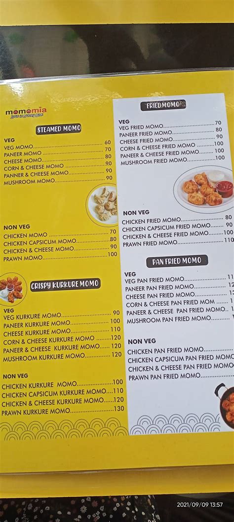 Menu at Momomia - Love In Every Bite, Guwahati, Fatick Chandra Rd