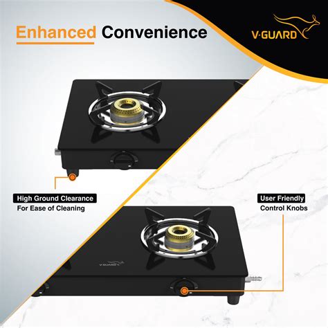 V-Guard Industries Limited VGD 260 PL 2 Burner Glass Gas Stove | Fully ...
