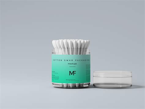 10 Free Cotton Swab / Buds Packaging Mockup PSD Files - Good Mockups