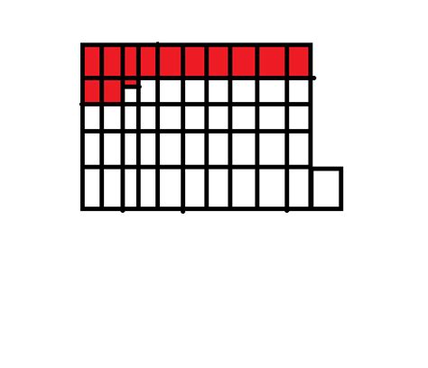 Could you draw the fraction 5 1/4 - Brainly.in
