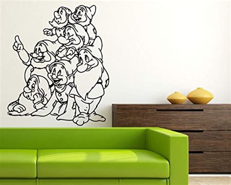 Buy All Dwarfs Wall SCCartoon Walt Disney Vinyl Snow White and The ...