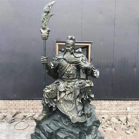 玻璃钢关羽关公雕像-方圳雕塑厂
