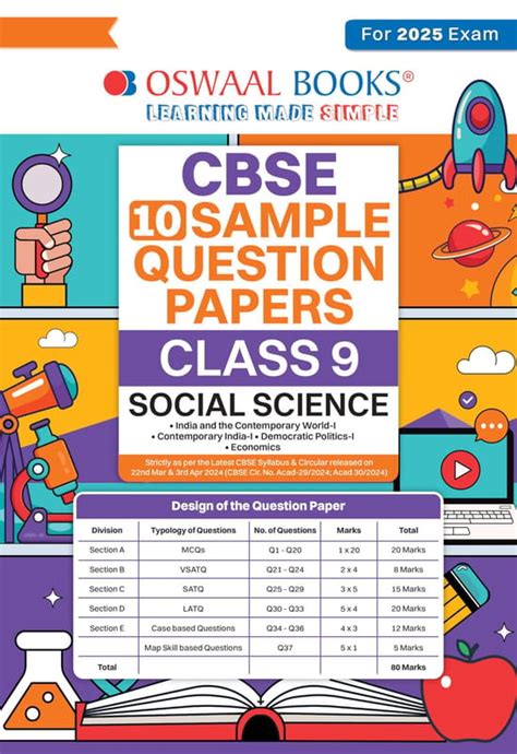Oswaal CBSE Sample Question Papers Class 9 Social Science Book (For ...