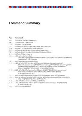 Fillable Online Command Summary. SwitchBlade 4000 Software Reference ...
