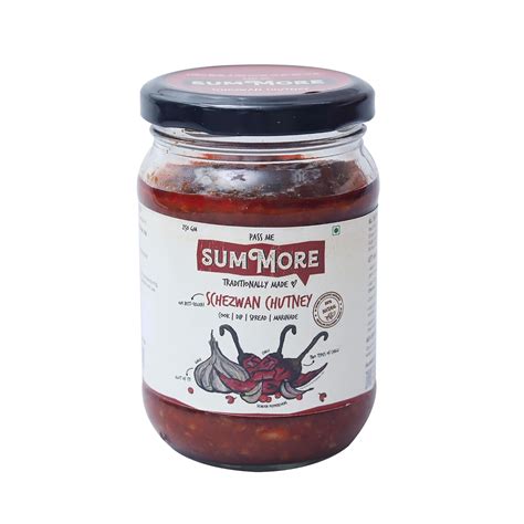 Summore Schezwan Chutney | Slow-cooked | Blend of red chillies and ...
