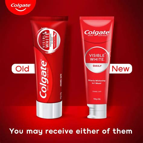 Colgate Visible White Tooth paste Teeth Whitening Starts in 1 week ...