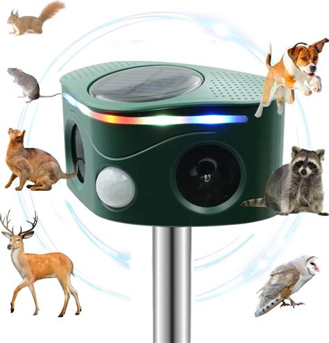 Amazon.com: Ultrasonic Animal Repellent Outdoor Solar Animal Repeller ...