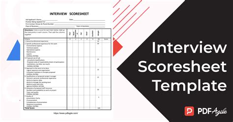 Sample Interview Scoresheet 的图像结果