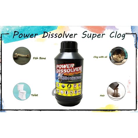 Heavy Duty Super Clog Remover Power Dissolver Sink Drain Cleaner Sumbat ...