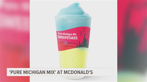 McDonald's launches new 'Pure Michigan Mix' slushy | wzzm13.com
